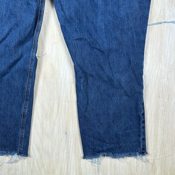 Old Navy High Rise Slouchy Straight Distressed Casual Denim Jeans Plus Size 18 - Picture 12 of 15